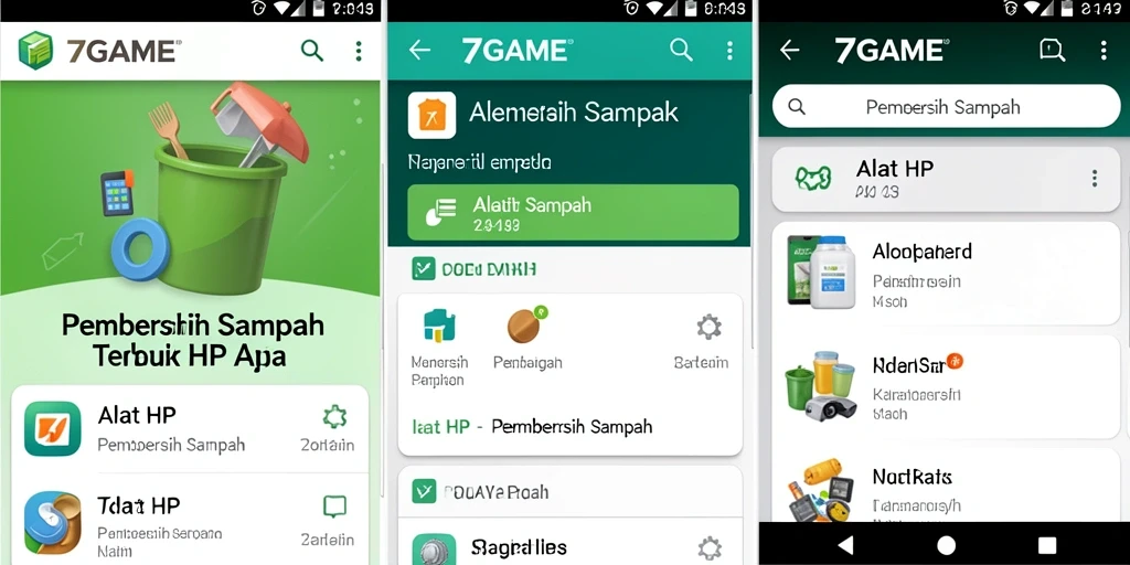 Tampilan antarmuka 7GAME yang bersih dan sederhana.