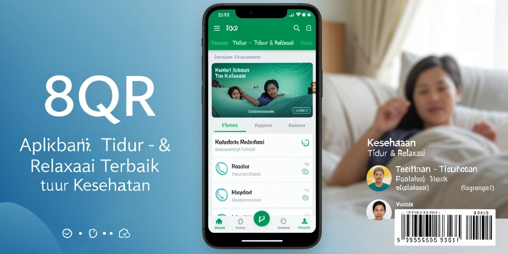 Antarmuka 8QR yang menenangkan untuk tidur dan relaksasi.