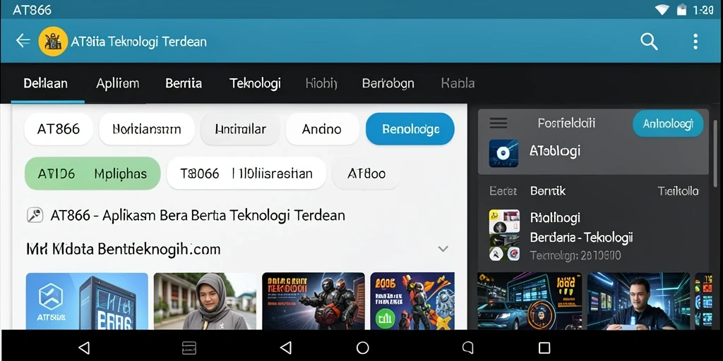 Tampilan antarmuka AT866 yang menarik dan fungsional.