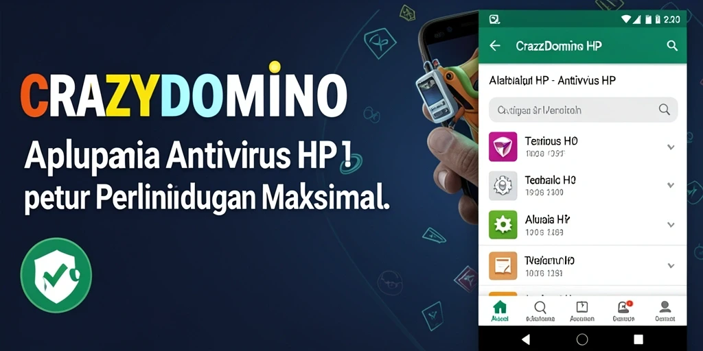 Tampilan antarmuka CRAZYDOMINO yang intuitif dan fungsional untuk Antivirus HP.