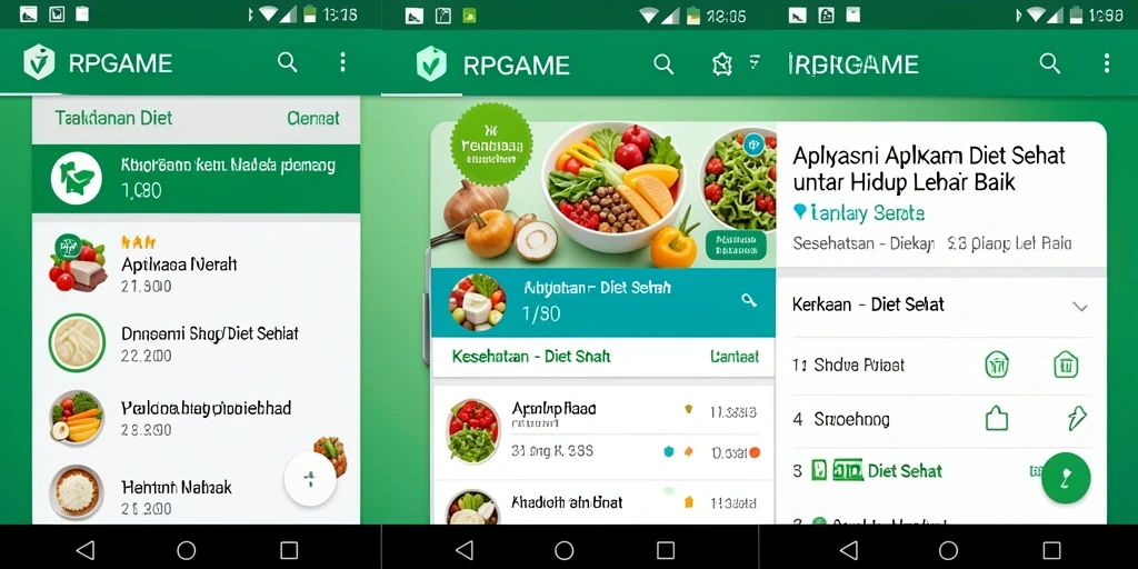 Tampilan antarmuka RPGAME yang intuitif dan menarik.