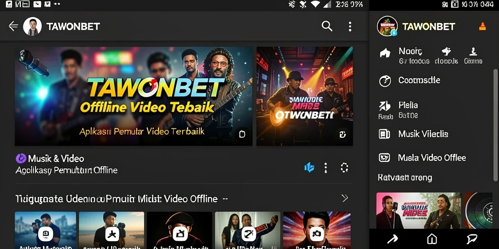 Antarmuka TAWONBET yang sederhana dan mudah digunakan untuk pemutar video offline.
