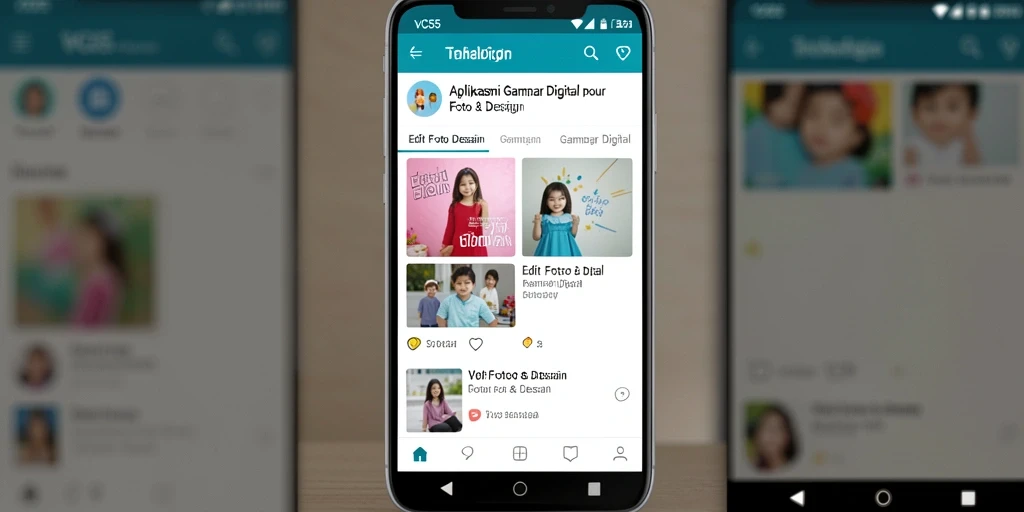 Tampilan antarmuka VC55 yang modern dan interaktif.