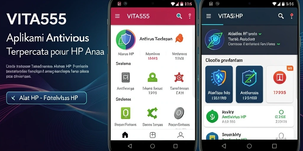 Tampilan antarmuka VITA555 yang sederhana dan intuitif.