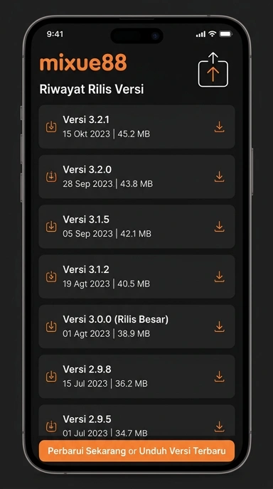 Riwayat Versi mixue88 untuk Pengguna Android